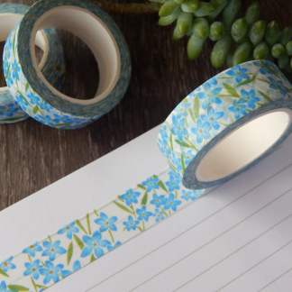 Forget Me Not Floral Washi Tape