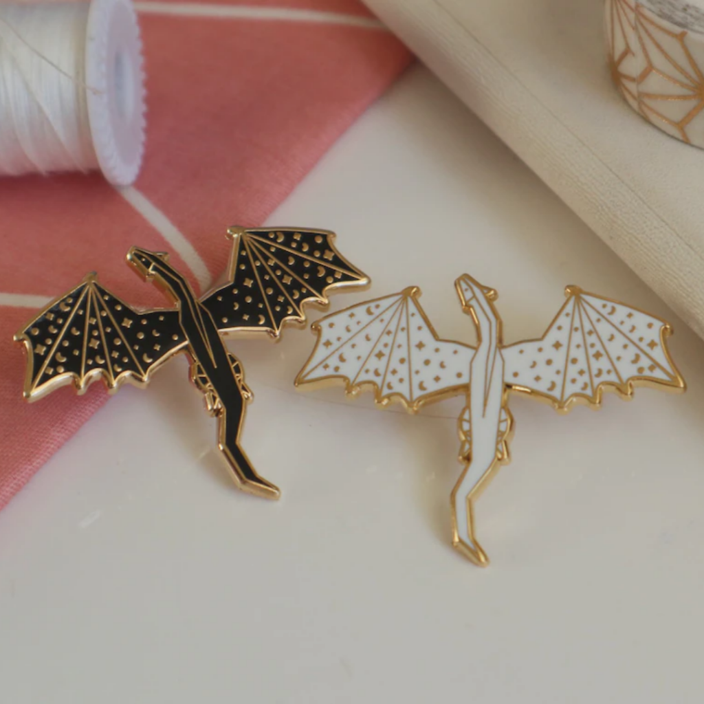 Magical Starry Origami Dragon Pin Swiftterly UK Gifts Stocking Filler